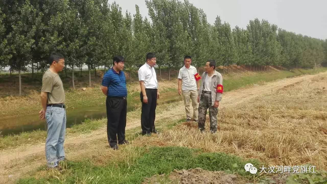 县政府副县长布方峰到军屯乡督导检查秸秆禁烧和防汛工作